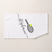 Personalisierter Tennis-Ball-Script-Name Handtuch (Handtuch)