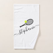 Personalisierter Tennis-Ball-Script-Name Handtuch (Handtuch)