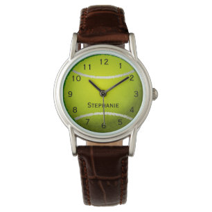 Personalisierter Tennis-Ball trägt der Frauen zur Armbanduhr