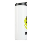 Personalisierter Tennis Ball-Trainer Sport Thermosbecher (Nach links gedreht)