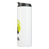 Personalisierter Tennis Ball-Trainer Sport Thermosbecher (Nach rechts gedreht)