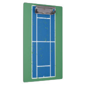 Personalisierter Tennis Coach Blue & Green Klemmbrett (Rechts)