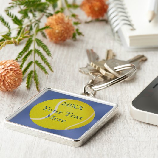 PERSONALISIERTER Tennis-Schlüsselanhänger für Schlüsselanhänger (Seite)