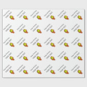 Personalisierter Tennisball auf dem Feuer Tennis T Geschenkpapier (Flach)