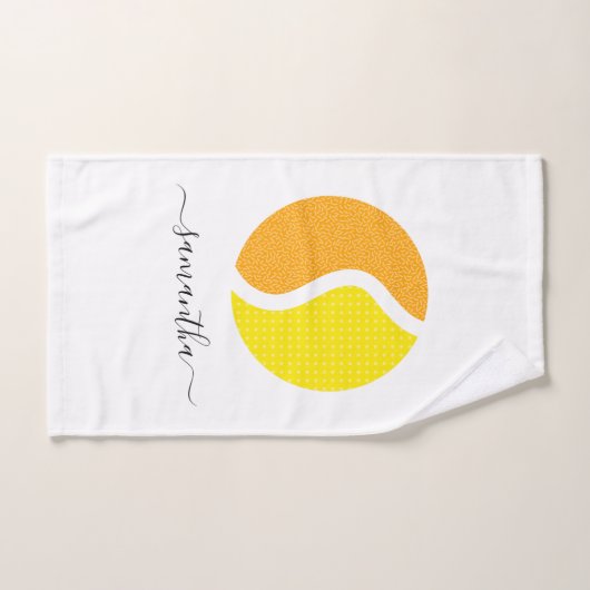 Personalisierter Tennisball-Ball Farbenfroh Bright Handtuch (Handtuch)