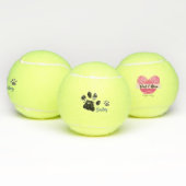 Personalisierter Tennisball mit Paw Prints Tennisbälle (Multi)
