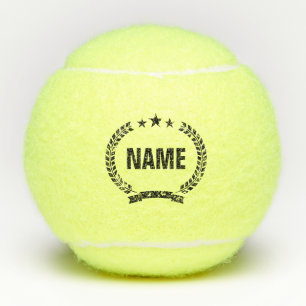 Personalisierter Tennisball mit Vintage-Wappen-Log Tennisbälle