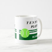 Personalisierter Tennisschalenkaffee Kaffeetasse (VorderseiteRechts)
