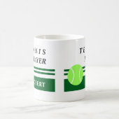 Personalisierter Tennisschalenkaffee Kaffeetasse (Mittel)