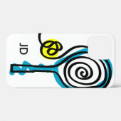 Personalisierter Tennisschläger mit Monogramm iPho Case-Mate iPhone Hülle (Rückseite (Horizontal))