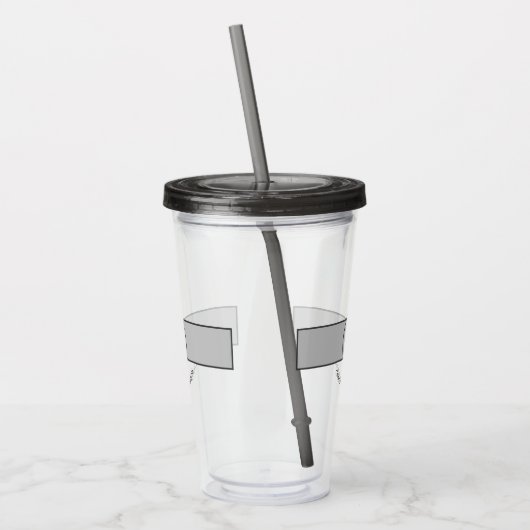 Personalisierter Tennisspieler Acryltrinkbecher (Links)