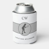 Personalisierter Tennisspieler Dosenkühler (Kanne Rückseite)