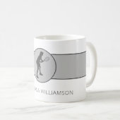 Personalisierter Tennisspieler Kaffeetasse (VorderseiteRechts)