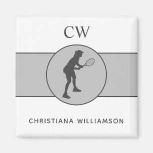 Personalisierter Tennisspieler Magnet