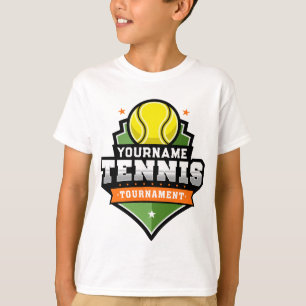 Personalisierter Tennisspieler NAME Universitäts-T T-Shirt