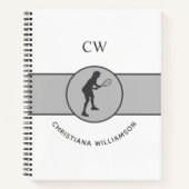 Personalisierter Tennisspieler Notizblock (Vorderseite)