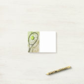 Personalisierter Tennisspielerfan Post-it Klebezettel (Auf Schreibtisch)