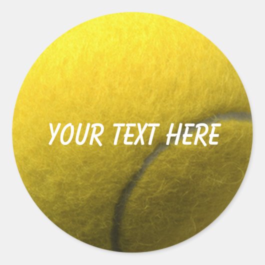 Personalisierter Tennissticker Runder Aufkleber (Vorderseite)