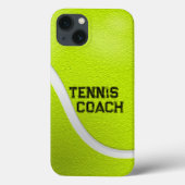 Personalisierter Tennistrainer Gelber Ball Case-Mate iPhone Hülle (Rückseite)