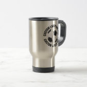 Personalisierter Text 15oz. Individueller Fußball Reisebecher (VorderseiteRechts)