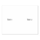 Personalisierter Text 1 Text 2 Horizontaler Jet Sc Gummistempel (Prägung)