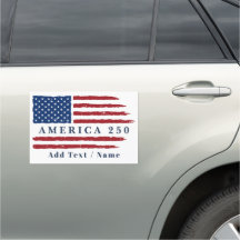 Personalisierter Text Amerika 250 USA-Flagge