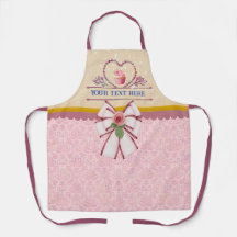 Personalisierter Text, Aquarellherz und Cupcake