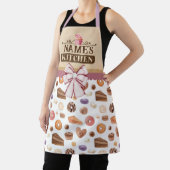 Personalisierter Text, Aquarellpinke, Kuchen und B Schürze (InSitu)