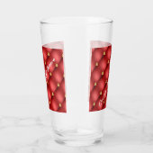 Personalisierter Text aus Rot und Gold Glas (Rechts)