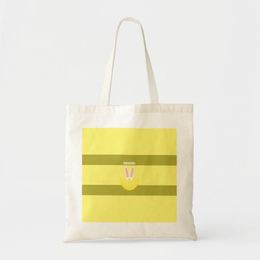 Personalisierter Text Bunny Ears Egg Tragetasche (Vorne)