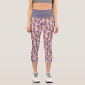 Personalisierter Text Cactus Wüste Sunset Capri Leggings (Vorderseite)