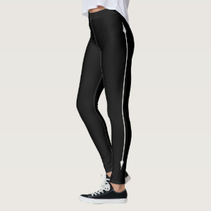 Personalisierter Text Cute Black Neutral Akzent El Leggings
