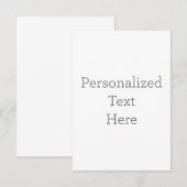 8.89 cm x 12.7 cm Flache Dankeskarte (Vorne/Hinten)