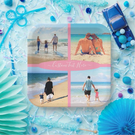 Personalisierter Text der Liebe für benutzerdefini Pappteller (Party)