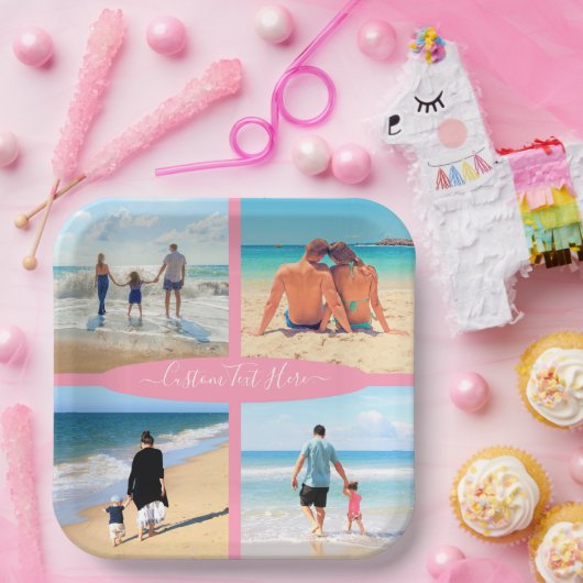 Personalisierter Text der Liebe für benutzerdefini Pappteller (Party)