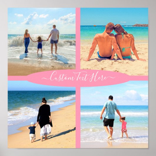 Personalisierter Text der Liebe für benutzerdefini Poster (Vorne)