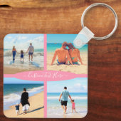 Personalisierter Text der Liebe für benutzerdefini Schlüsselanhänger (Rückseite)