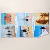 Personalisierter Text der Liebe für benutzerdefini Strandtuch (Vorderseite)