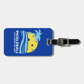 Personalisierter Text der Pickleball-Gear-Identifi Gepäckanhänger (Vorderseite horizontal)