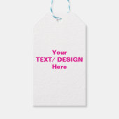 Personalisierter Text/Design Geschenkanhänger (Vorderseite)