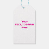 Personalisierter Text/Design Geschenkanhänger (Rückseite)