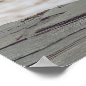 Personalisierter Text Flitterwochen-Hochzeit benut Poster (Ecke)