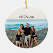 Personalisierter Text für Bilder Keramik Ornament (Hinten)