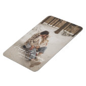 Personalisierter Text für das Foto eines benutzerd Magnet (Linke Seite)