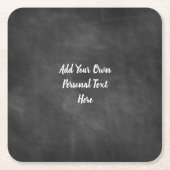Personalisierter Text für die Hochzeit von Chalkbo Rechteckiger Pappuntersetzer (Vorderseite)