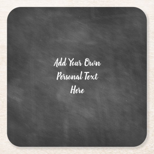 Personalisierter Text für die Hochzeit von Chalkbo Rechteckiger Pappuntersetzer (Vorderseite)