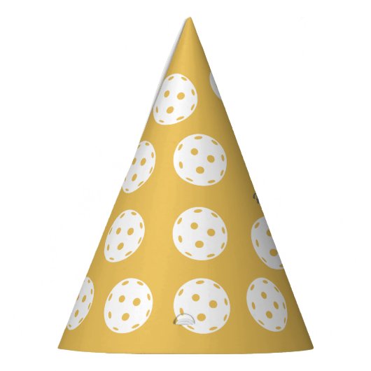Personalisierter Text für Fun Pickleball-Muster Partyhütchen (Links)