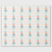 Personalisierter Text für Großbuchstaben Geschenkpapier (Flach)