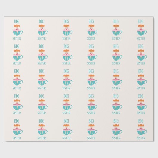 Personalisierter Text für Großbuchstaben Geschenkpapier (Flach)