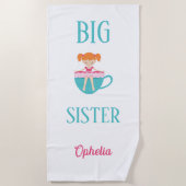 Personalisierter Text für Großbuchstaben Strandtuch (Vorderseite)